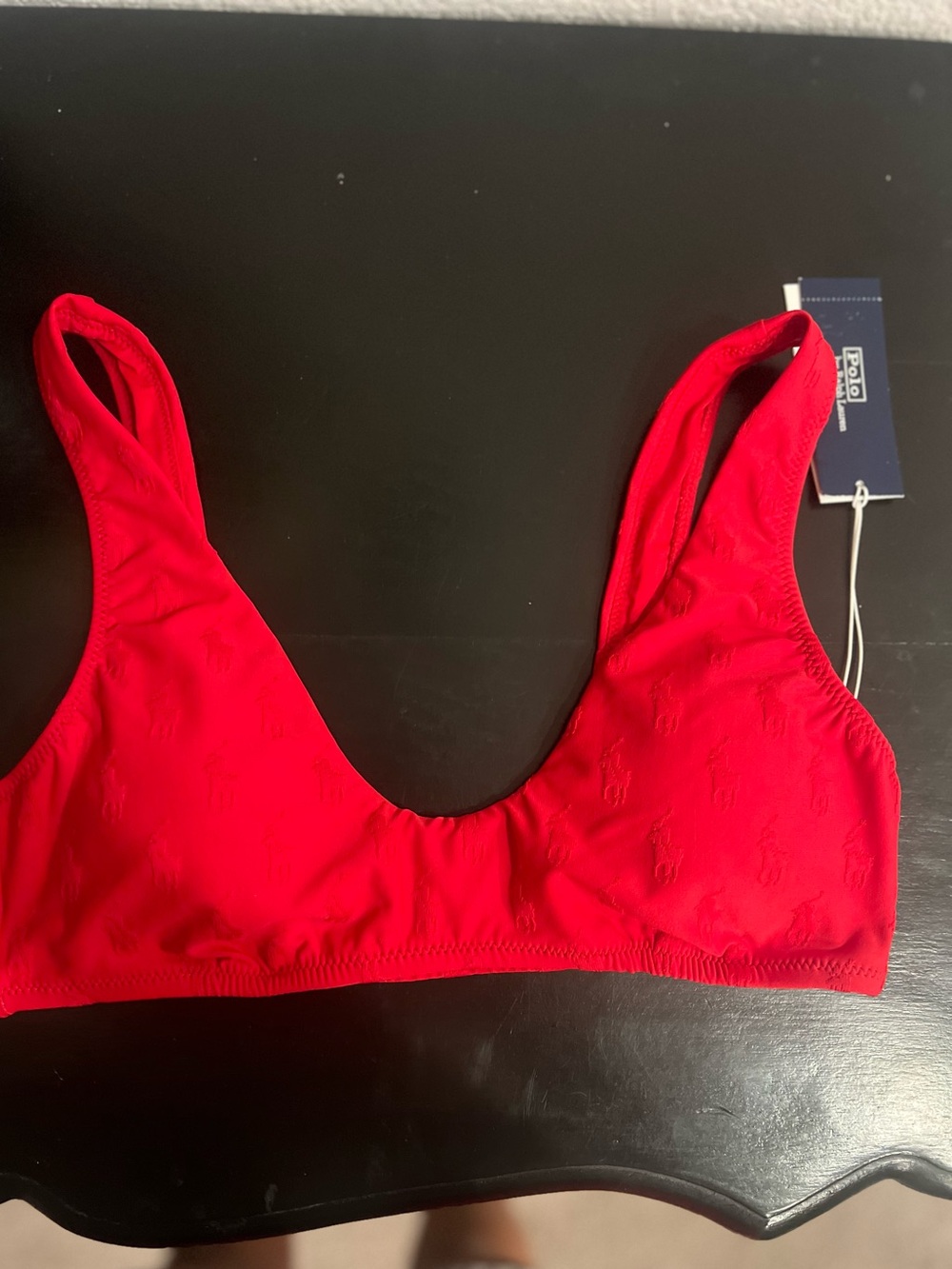 Polo by Ralph Lauren Red Scoop Swimming Top